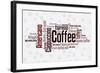 Wordcloud Of Coffee-alanuster-Framed Art Print