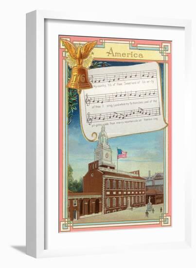 Words and Music, America-null-Framed Art Print