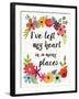 Words and Petals II-Jess Aiken-Framed Art Print