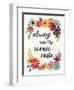 Words and Petals III-Jess Aiken-Framed Art Print