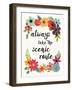 Words and Petals III-Jess Aiken-Framed Art Print