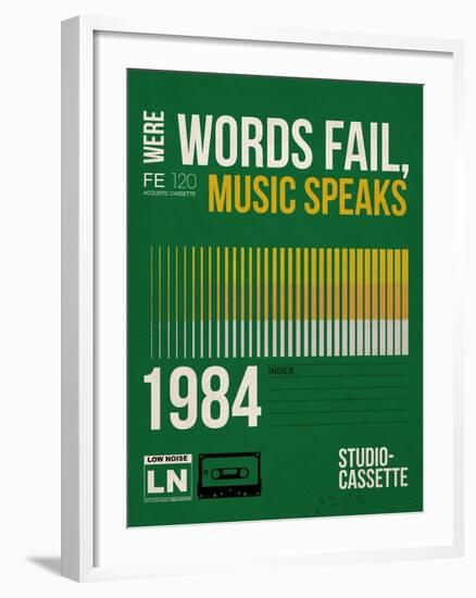 Words Fail, Music Speaks-NaxArt-Framed Art Print