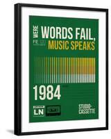 Words Fail, Music Speaks-NaxArt-Framed Art Print