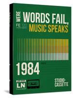 Words Fail, Music Speaks-NaxArt-Stretched Canvas