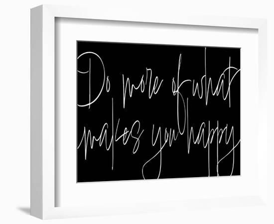 Words of Encouragement III BW v2-Sarah Adams-Framed Art Print