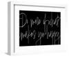 Words of Encouragement III BW v2-Sarah Adams-Framed Art Print