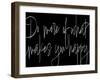 Words of Encouragement III BW v2-Sarah Adams-Framed Art Print