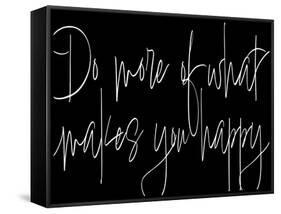 Words of Encouragement III BW v2-Sarah Adams-Framed Stretched Canvas