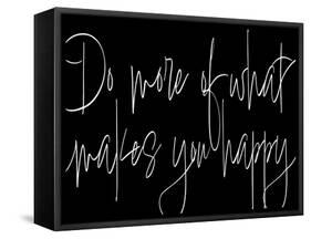 Words of Encouragement III BW v2-Sarah Adams-Framed Stretched Canvas