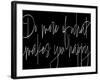 Words of Encouragement III BW v2-Sarah Adams-Framed Art Print