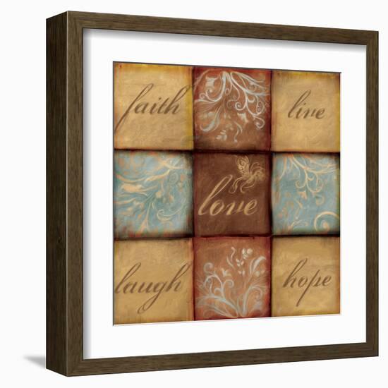 Words of Inspiration Love-Artique Studio-Framed Art Print