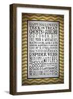 Words of October-Kimberly Glover-Framed Giclee Print