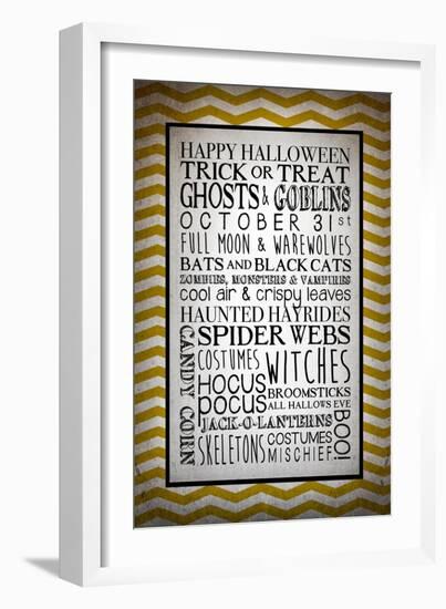 Words of October-Kimberly Glover-Framed Giclee Print