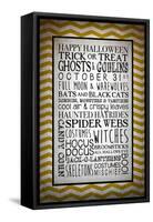 Words of October-Kimberly Glover-Framed Stretched Canvas