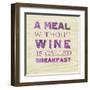 Words of Wine 10-Lola Bryant-Framed Art Print