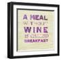 Words of Wine 10-Lola Bryant-Framed Art Print