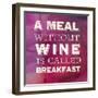 Words of Wine 3-Lola Bryant-Framed Art Print