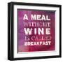 Words of Wine 3-Lola Bryant-Framed Art Print