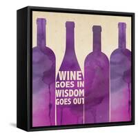 Words of Wine 4-Lola Bryant-Framed Stretched Canvas