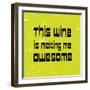 Words of Wine 5-Lola Bryant-Framed Art Print