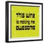 Words of Wine 5-Lola Bryant-Framed Art Print