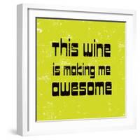 Words of Wine 5-Lola Bryant-Framed Art Print