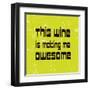 Words of Wine 5-Lola Bryant-Framed Art Print