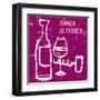 Words of Wine 8-Lola Bryant-Framed Art Print