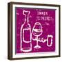 Words of Wine 8-Lola Bryant-Framed Art Print