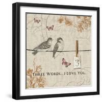 Words that Count III-Pela Design-Framed Art Print