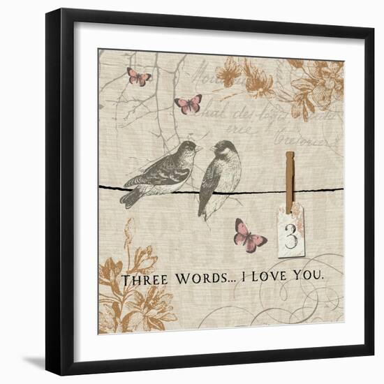 Words that Count III-Pela Design-Framed Art Print