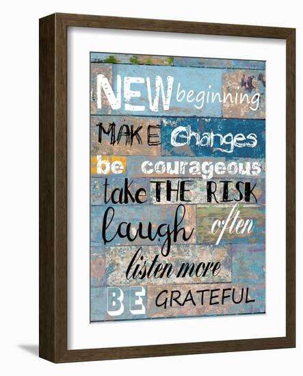 Words To Live By 2-Sheldon Lewis-Framed Art Print