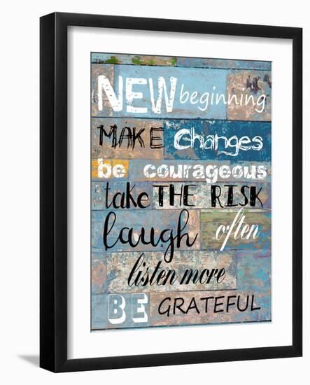 Words To Live By 2-Sheldon Lewis-Framed Art Print