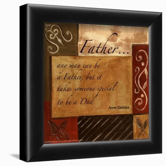 Words to Live By, Decor***Father-Debbie DeWitt-Framed Art Print