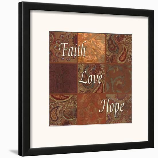 Words to Live By, Faith, Love, Hope-Smith-Haynes-Framed Art Print
