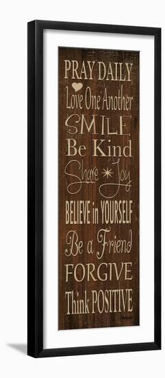Words to Live by I-Todd Williams-Framed Photographic Print