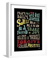 Words to Live by II-Todd Williams-Framed Art Print