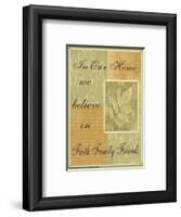 Words to Live By: In Our Home-Marilu Windvand-Framed Art Print