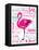 Wordy Flamingo-OnRei-Framed Stretched Canvas