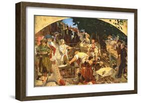 Work, 1852-65-Ford Madox Brown-Framed Giclee Print