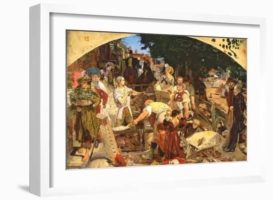 Work, 1852-65-Ford Madox Brown-Framed Giclee Print