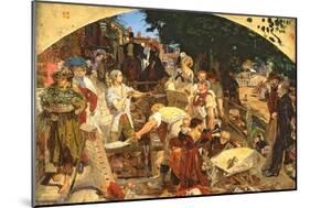Work, 1852-65-Ford Madox Brown-Mounted Giclee Print