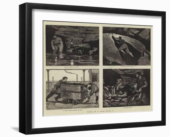Work at a Coal Mine, I-Joseph Nash-Framed Giclee Print