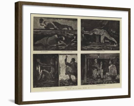 Work at a Coal Mine, II-Joseph Nash-Framed Giclee Print