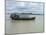 Work boat on Kaladan River, Rakhine State, Myanmar-null-Mounted Photographic Print