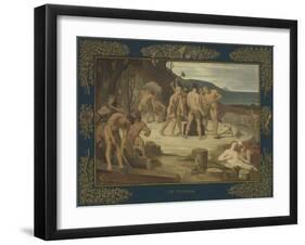 Work, c.1863-Pierre Puvis de Chavannes-Framed Giclee Print