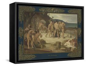 Work, c.1863-Pierre Puvis de Chavannes-Framed Stretched Canvas