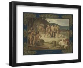 Work, c.1863-Pierre Puvis de Chavannes-Framed Giclee Print