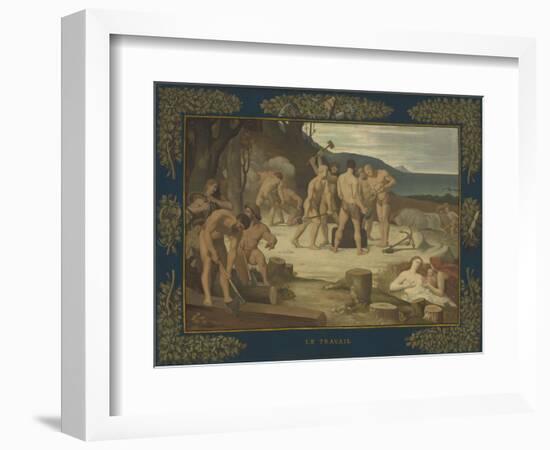 Work, c.1863-Pierre Puvis de Chavannes-Framed Giclee Print