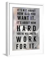 Work For It-Sports Mania-Framed Art Print